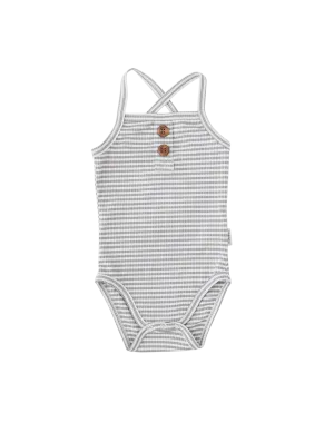Paloma Sunsuit - Dusty Blue Stripe