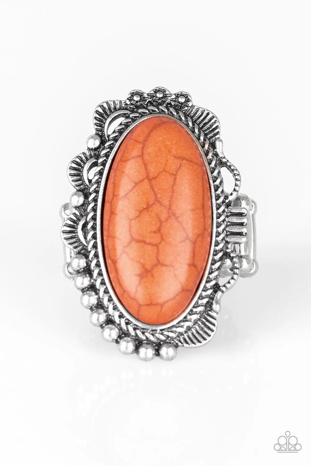 Paparazzi Open Range Ring Orange