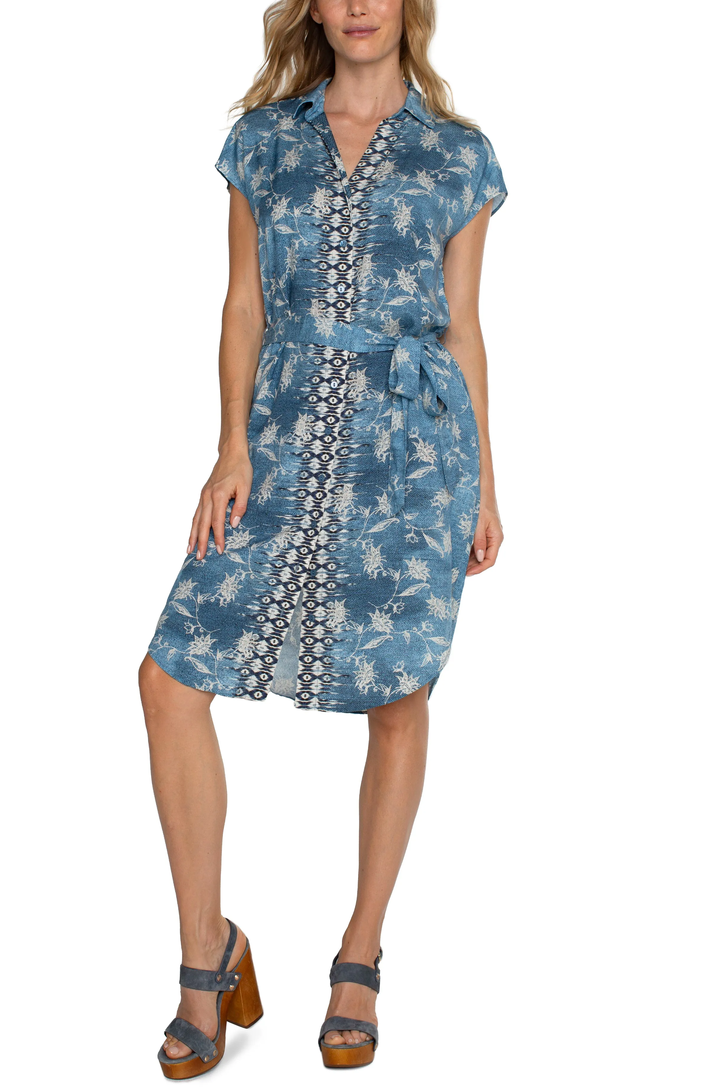Patchwork Floral Dress