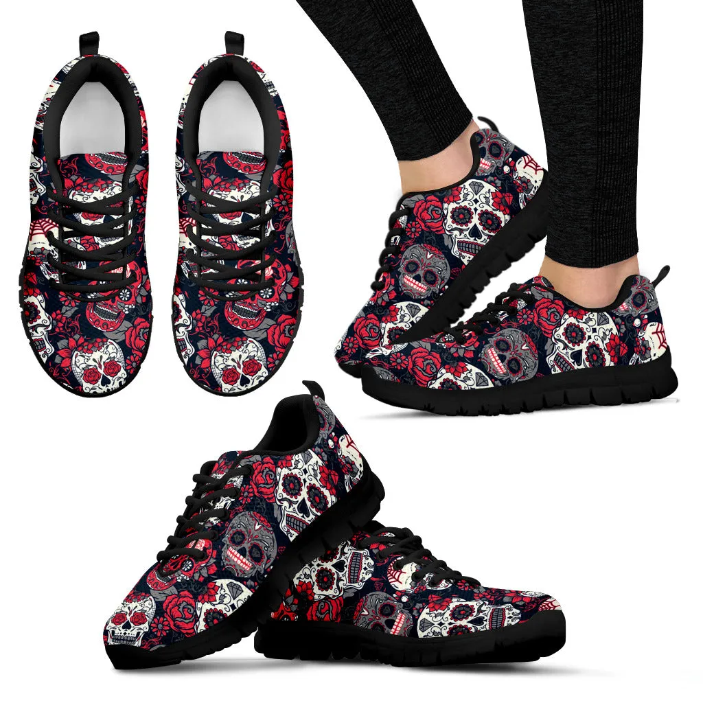 Pink Sugar Skull Sneakers