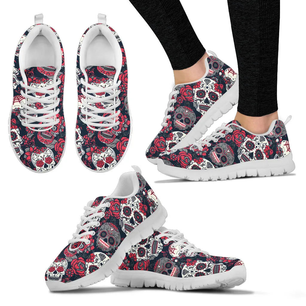 Pink Sugar Skull Sneakers
