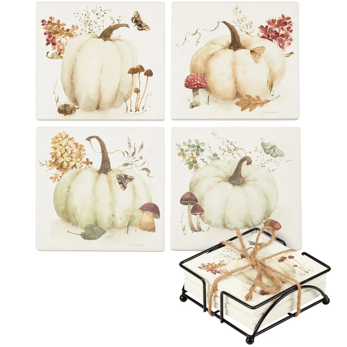 Pumpkin Coaster Set