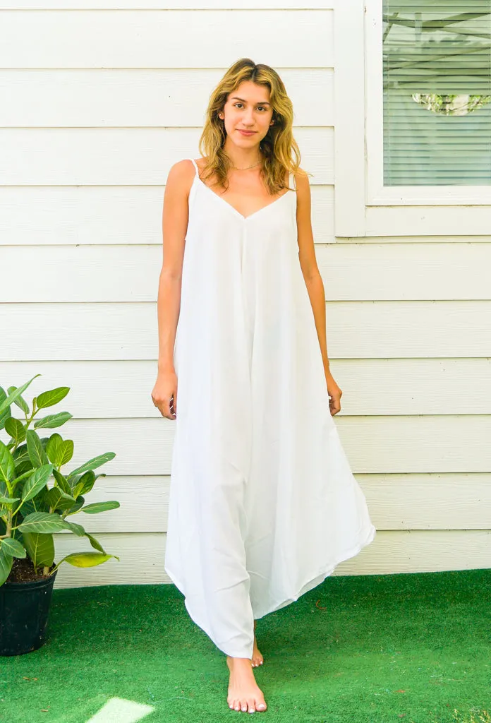 Pure White Boho Jumpsuit