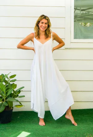 Pure White Boho Jumpsuit