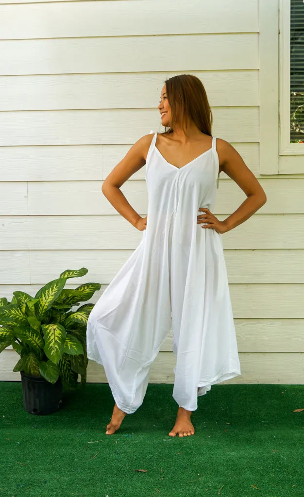 Pure White Boho Jumpsuit