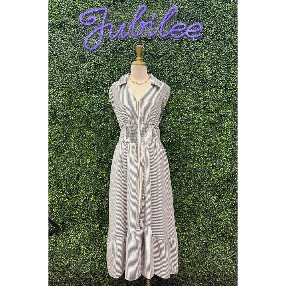 Raven Striped Maxi Dress
