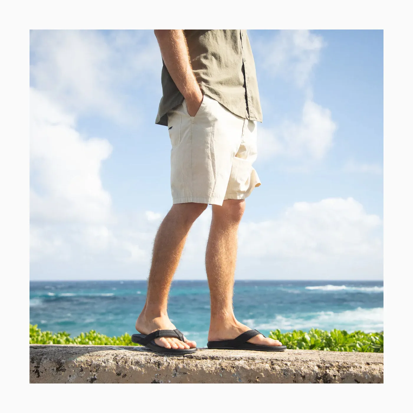 Reef Mens Cushion Phantom Black Sandal