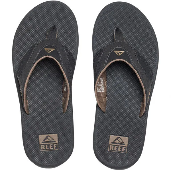 Reef Mens Fanning Black/Brown Sandals