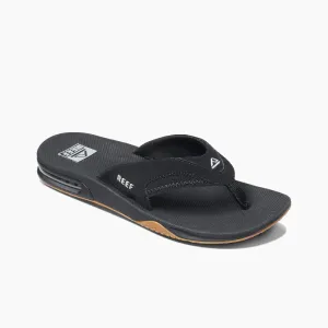 Reef Mens Fanning Black/Silver Sandal
