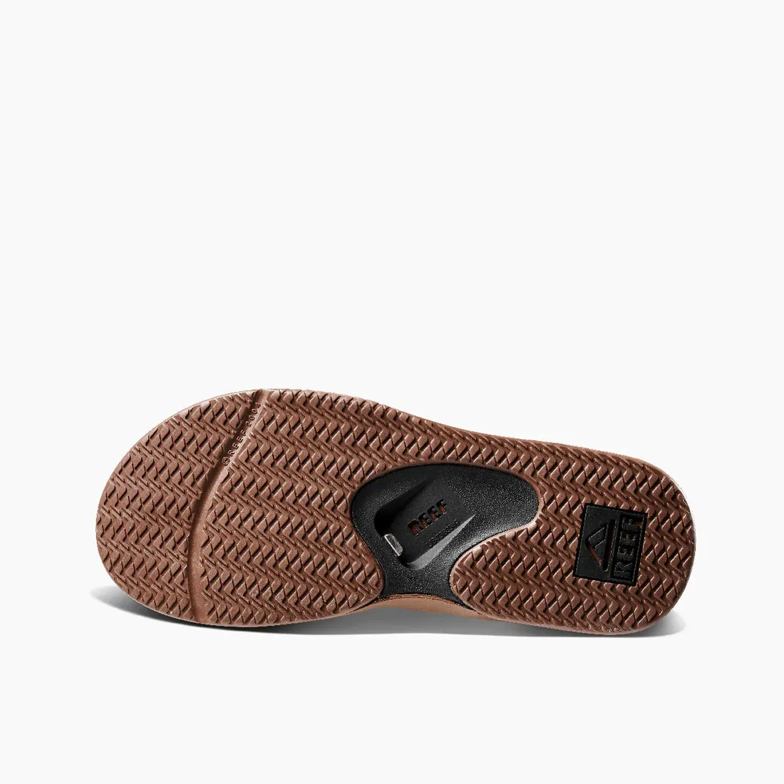 Reef Mens Fanning Black/Tan Sandals