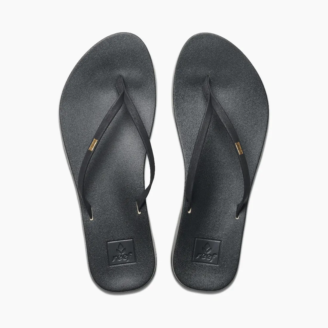 Reef Womens Cushion Slim Black Sandal