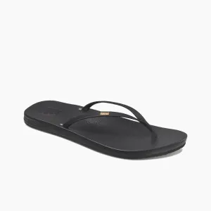 Reef Womens Cushion Slim Black Sandal