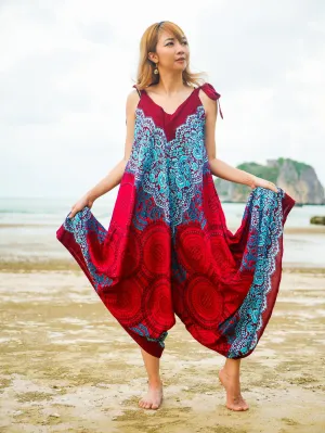 Scarlet Mandala Boho Jumpsuit