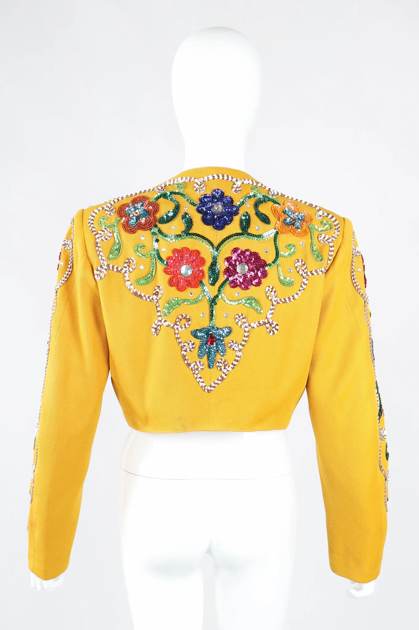 Sequin Flower Matador Jacket