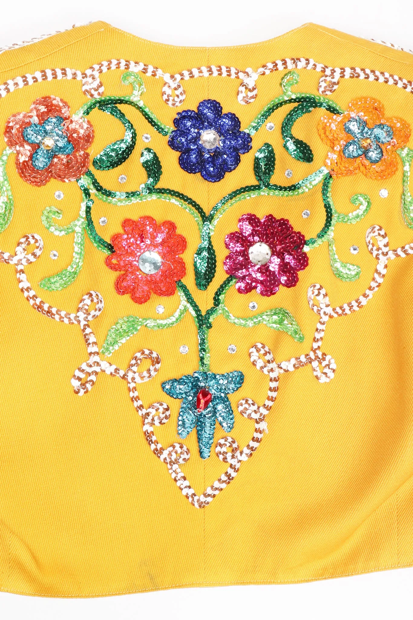 Sequin Flower Matador Jacket