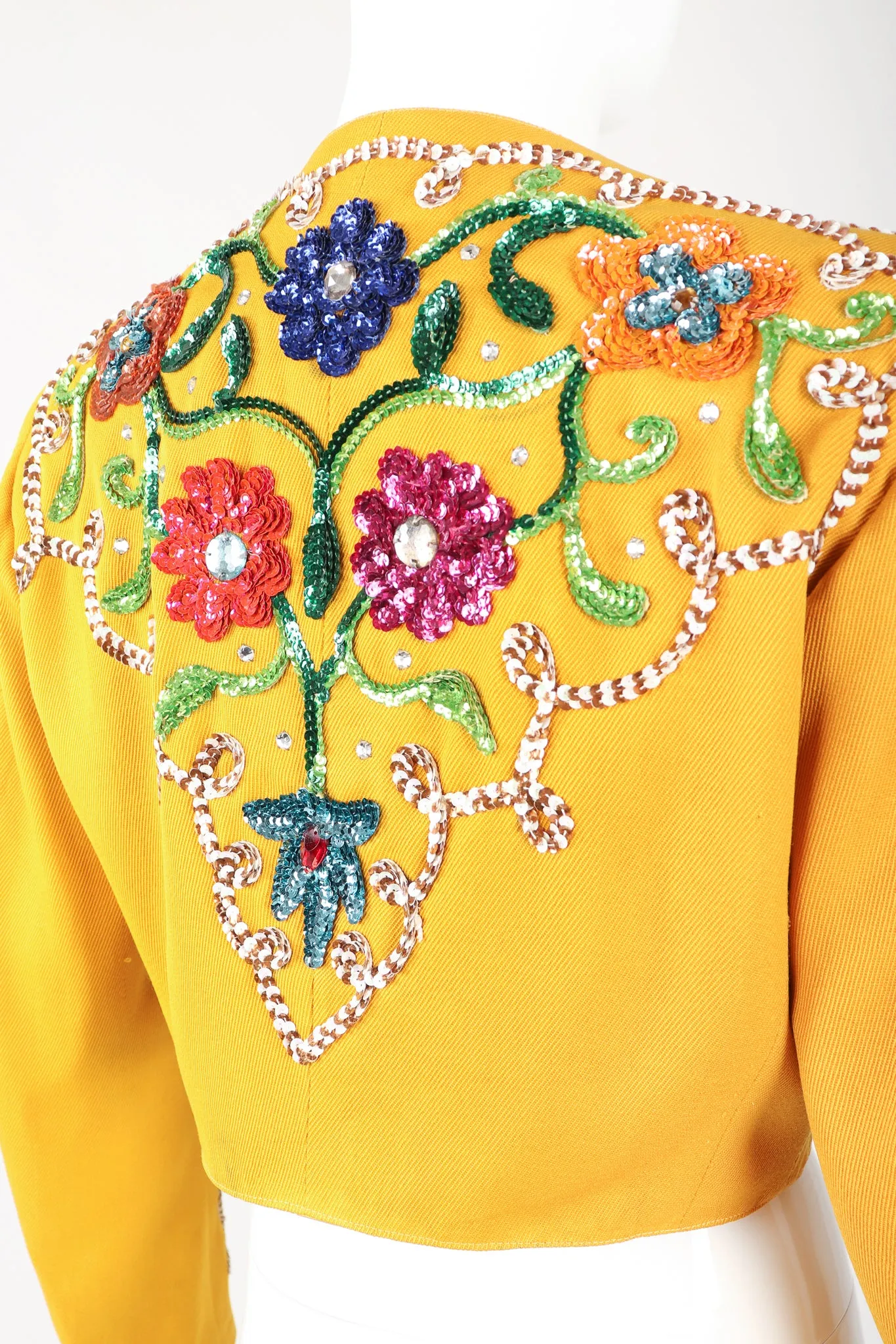 Sequin Flower Matador Jacket