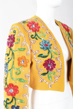 Sequin Flower Matador Jacket