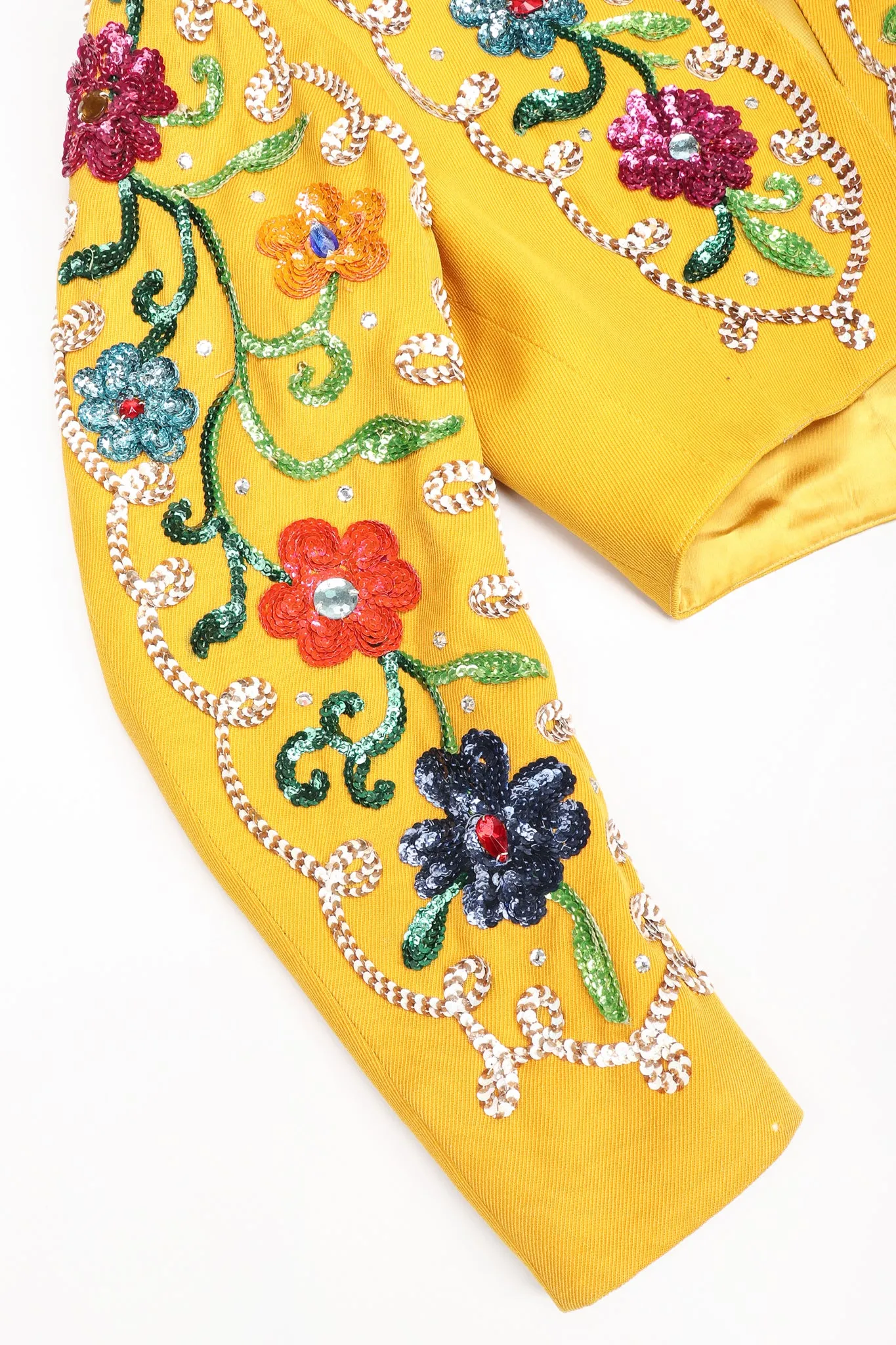 Sequin Flower Matador Jacket