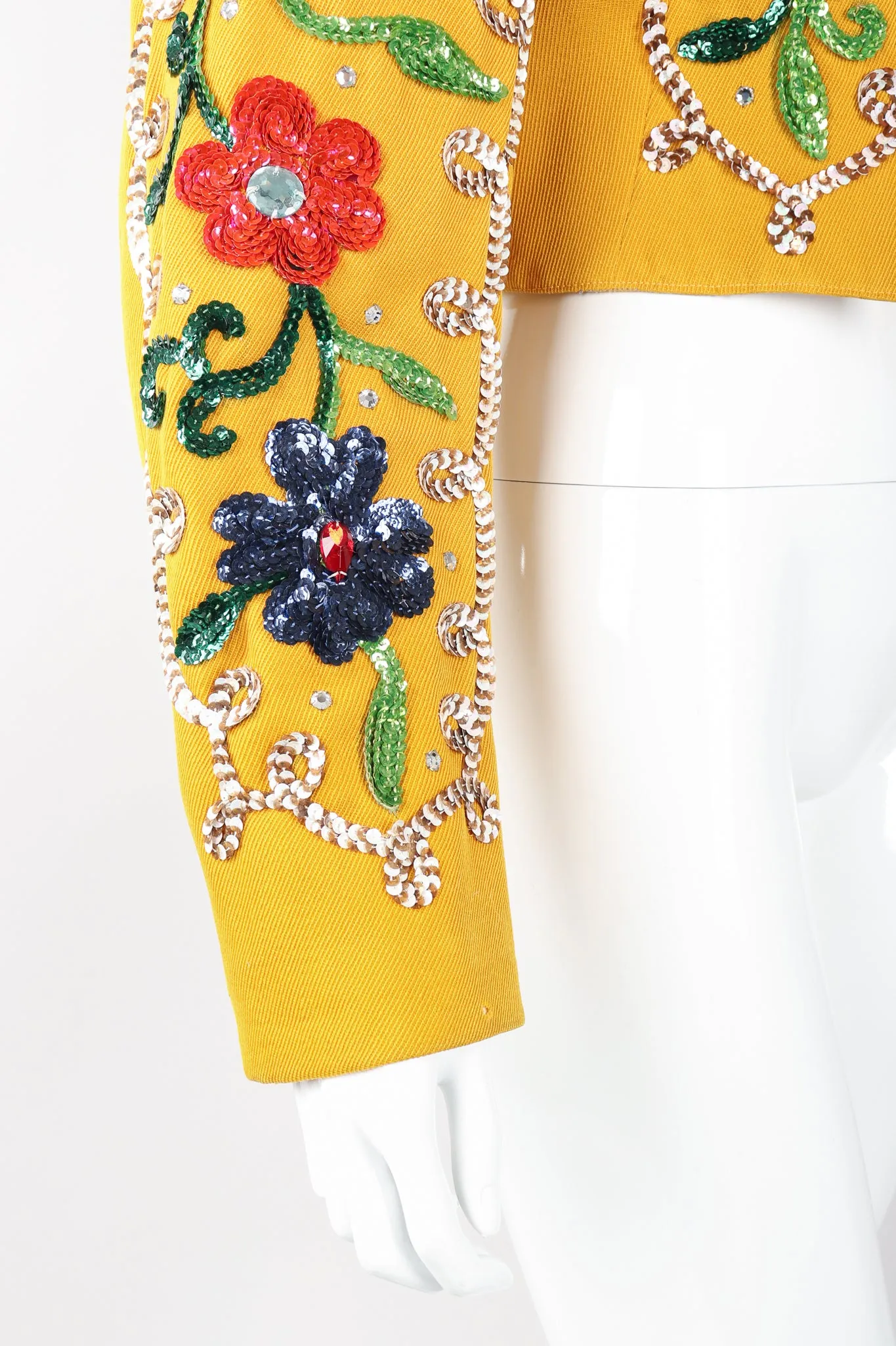 Sequin Flower Matador Jacket