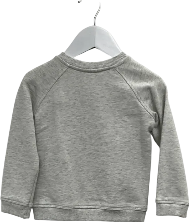 The Little White Company Rocket Ship Grey Jumper 12-18 Months