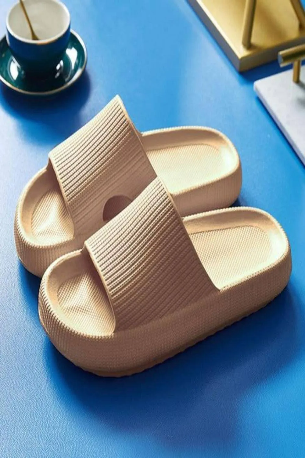 Thick Platform Comfy Rubber Slide Sandals