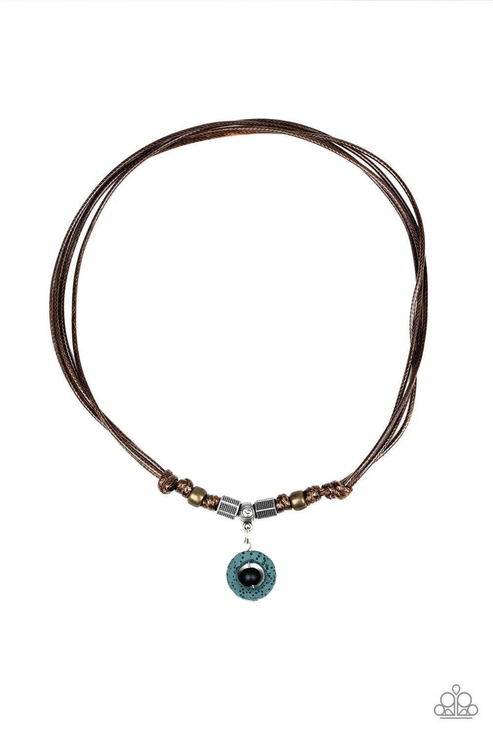Tiki Thunder - Green Urban Necklace