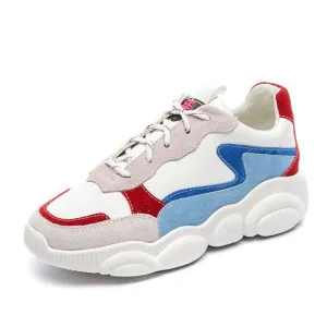 Trendy Cute Leather Bear Sneaker Shoes