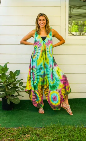 Tropical Swirl Pocket Jumpsuit