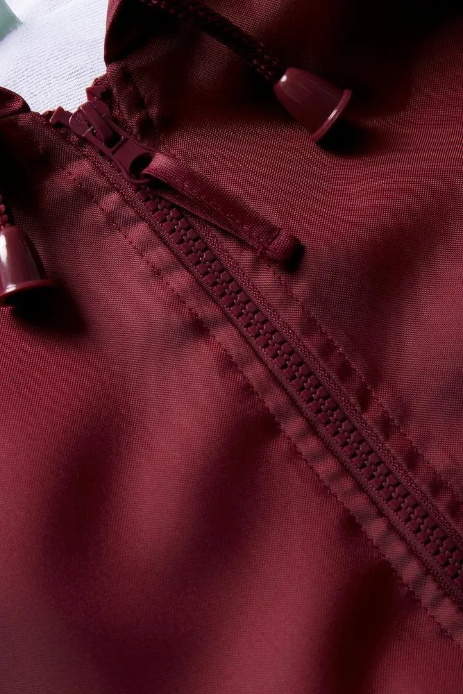 Unisex Primary School Rain Jacket Maroon