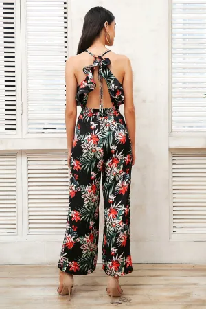 Vera Tropical Backless Romper