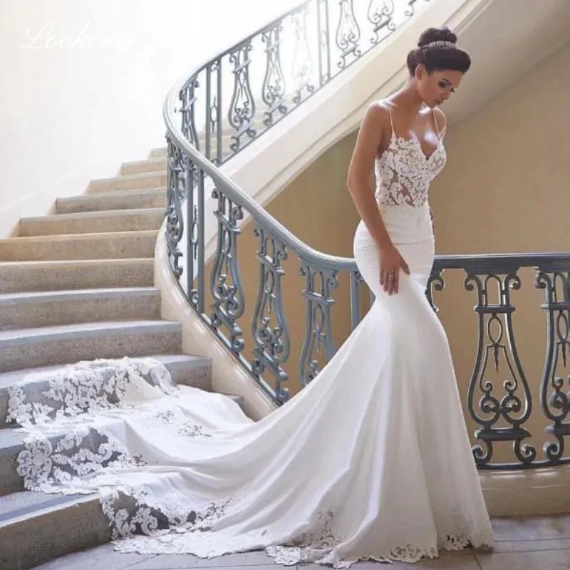 Wedding Dresses Sleeveless Bridal Gown Simple Plain Long