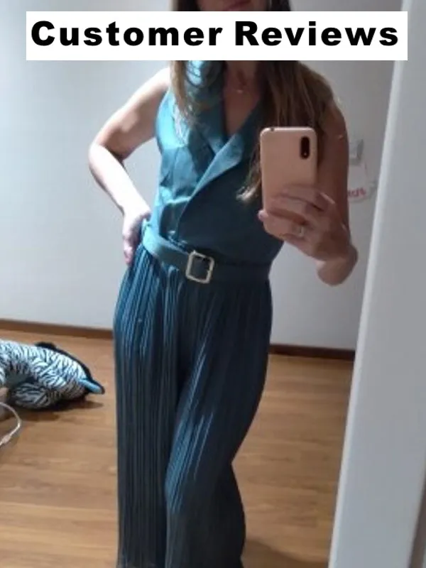 Women Sleeveless High Waist Jumpsuit Wide Leg Playsuits