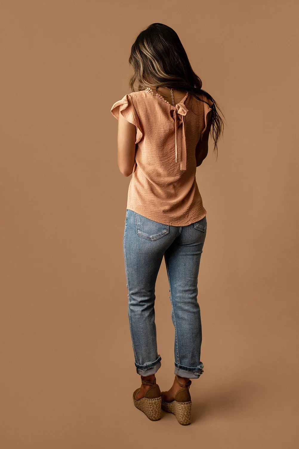 Worth The Wait Short Sleeve Blouse (Sienna) | FINAL SALE